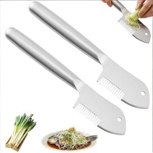 &eacute;Plucheur &agrave; Julienne Polyvalent En Acier Inoxydable, Tranches D'&eacute;Plucheur De L&eacute;Gumes Pour Fruits, Avec Poign&eacute;E Confortable Et Trou De Suspension Pour Fruits, Pommes De Terre, Carottes ,2PCS (KHSP, neuf)