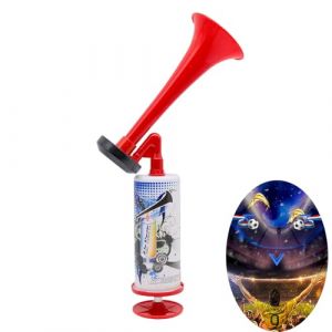 2PCS Cornes de Brume,Mini Pompe à Main Air Corne,Corne de Brume Klaxon Sportif,Son Fort Corne de Sports portative avec Pompe à Air,pour Stade événements Sportifs Football Rugby (TULEBOLIAN, neuf)