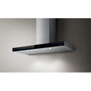 Elica JOY BLIX/A/90 Mont&eacute; au mur Noir, Acier inoxydable 500m&sup3;/h - Hottes (500 m&sup3;/h, Conduit, 46 dB, 63 dB, 50 cm, 65 cm) (Super10count, neuf)