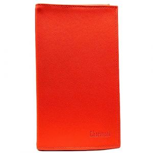 Charmoni - Etui Porte chéquier Porte Carte crédit pièce d'identité (A07 Orange) (Charmoni, neuf)