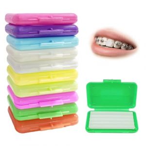 10 Bo&icirc;tes Cire Orthodontique, Cire Dentaire,Ruban Orthodontique, pour Soulager Les Irritations et Les Douleurs (10 Parfums de Fruits) (ANBISEN, neuf)
