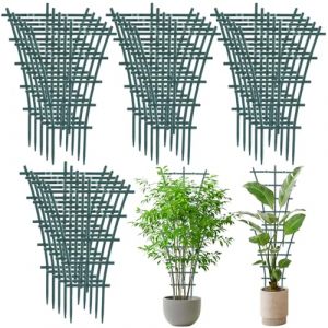 LDXDRU Lot de 20 tuteurs pour plantes d'int&eacute;rieur - Pour plantes grimpantes - Pour tomates, concombres, pois, plantes grimpantes - 15 x 25 cm (Huanyi_shop, neuf)