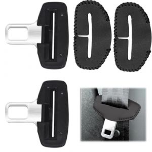 2 pi&egrave;ce Boucle de Ceinture de S&eacute;curit&eacute; voiture+2 Boucle de Ceinture de S&eacute;curit&eacute; voiture Housse de protection, Bouchon D'alarme de Ceinture de S&eacute;curit&eacute;, Clip de Boucle de Ceinture Voiture,Pour Toutes l (FETYJKLVB, neuf)