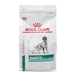 ROYAL CANIN Veterinary DIABETIC | 1,5 kg | Alimentation diététique complète pour chiens | Pour réguler l'approvisionnement en glucose avec une faible teneur en mono- et disaccharides (Petgamma BV, neuf)