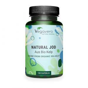Iode BIO 150 μg | 100% NATUREL : Issu d’Algue Kelp | 6 Mois | Thyroide* + Antioxydant | SANS ADDITIFS et VEGAN | Vegavero® (Vegavero, neuf)