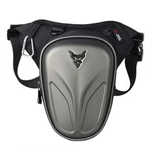 Moto Drop Leg Bag Oxford Taille Pack pour Hommes Femmes Bum Hip Fanny Ceinture Sac À Main Pochette Voyage en Plein Air Randonnée Cyling Cuisse Sac À Dos (XieBen, neuf)