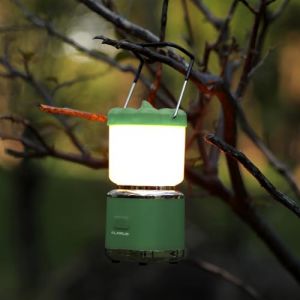 KLARUS CL8 Mini Lanterne de Camping Citrouille Lampes de Camping Rechargeables avec Crochet Pliable, 5 Modes d'Éclairage, Lampe LED Électrique IPX 5 Étanche, Lampe de Tente (Green) (Klarus® EU Store, neuf)