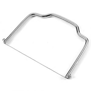 Jebyltd Coupe-foie gras en acier inoxydable - Coupe-beurre &agrave; fil - Coupe-chocolat et fromage - Trancheuse polyvalente &agrave; main avec fil pour fromage (lanruiyan1649, neuf)