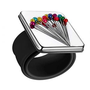 Magnetic wrist strap,Porte Epingle Magnetique Couture bracelet &agrave; broches magn&eacute;tiques,Coussin magn&eacute;tique &agrave; &eacute;pingles &agrave; Coudre,Porte-&eacute;pingles magn&eacute;tique avec bracelet pour bricolage couture de broderie (LiFangSotre, neuf)