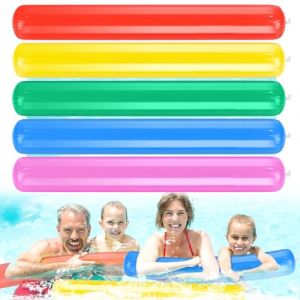 Frites Natation pour Piscine, 5 Pi&egrave;ces Nouilles Piscine Gonflables, 105cm B&acirc;tons De Flotteur De Piscine, Frite Piscine, pour Enfants et Adultes, pour Parc Aquatique de Plage (TaoTI-EU, neuf)