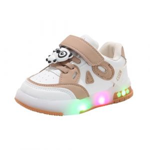 Chaussures Lumineuses LED pour Filles, Chaussures de Marche pour Tout-Petits, Chaussures d&eacute;contract&eacute;es pour Enfants et b&eacute;b&eacute;s Fille Argent Confortable Baskets (jYRTCS, neuf)