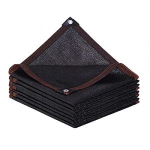 Voile-d'ombrage-Toile-Filet-Ombrage-Exterieur Rectangulaire avec œillets pour Balcon, Serre, Jardin, Pergola, Patio Lawn-2x5m-Noir (Magasin phare BCBIG, neuf)