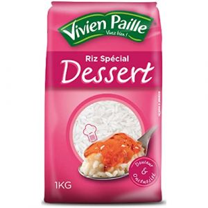 Lot de 3 unit&eacute;s *** VIVIEN PAILLE Riz rond blanc sp&eacute;cial dessert 1kg (La Famille &agrave; Table! - LF&agrave;T!, neuf)