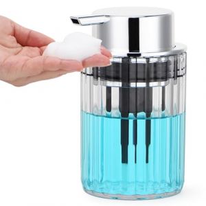 Segbeauty Distributeur Savon Mousse, 1 Pi&egrave;ce 300ml Flacon Pompe Vide, Pousse Mousse Distributeur, Distributeur Gel Douche en Plastique, Distributeur Savon avec Grande T&ecirc;te de Pompe (Seg-Beauty, neuf)