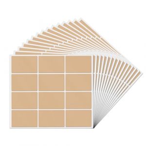 YIKIADA Lot de 240 étiquettes autocollantes rectangulaires en vinyle marron pour code couleur 76 x 50 mm (HUNGYU, neuf)