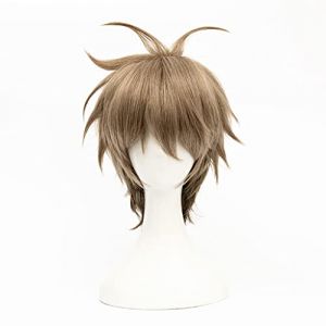 REYHS Anime Wig Kato Haru Cosplay Wig For The Millionaire Detective Balance : illimité, perruque brune courte, perruque costume d'Halloween, pour fête costumée, spectacle d'anime, cosplay, concerts (good stuff A, neuf)