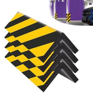 SKIKHN Mousse Protection Garage 4 Pi&egrave;ces, 40x15x1.5cm Protection Portiere Voiture Autocollante, Protection Murale Garage, Auto-Adh&eacute;sif, pour Portes de Voiture, Parking, Entrep&ocirc;t, Mur de Voiture (yi jian walo, neuf)