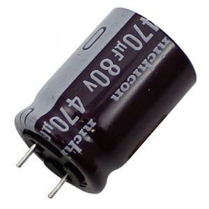 5x Condensateur électrolytique Radial 470µF 80V 105°C UPM1K471MHD6 d18x25mm 470uF (IT-Tronics GmbH, neuf)
