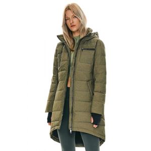 Orolay Doudoune à Capuche Mi-Longue pour Femme Manteau en Duvet Armée Verte XL (surblue, neuf)