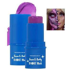 Baton De Peinture Corporelle Pour Le Visage Et Le Corps, Body Painting Stick, Peinture Corporelle En Creme A Base D'huile Pour Le Maquillage De Cosplay Et D'halloween Pour Adultes-07Violet (GZST-EU, neuf)