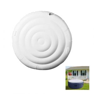 Gugxiom Couvercle Gonflable 140 mm, Couvercle de Spa Pliable, &Eacute;conomie d'&eacute;nergie, &Eacute;tanche &agrave; la poussi&egrave;re, Couvercle de Spa Gonflable pour Tous Les spas Ronds pour 4 Personnes (Sosher-EU, neuf)