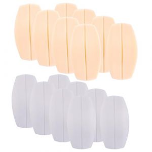 XPEX Lot de 8 Coussinets Antid&eacute;rapants en Silicone pour Bretelles de Soutien-Gorge,Soulagent la Douleur des &Eacute;paules,Blanc et Rose Chair (UAB "DAFUHUA LT", neuf)