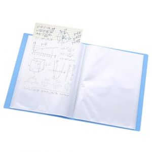 Classeur avec pochettes en plastique A5 avec 60 pochettes transparentes 22 x 16,5 cm (UJiMaoYi, neuf)