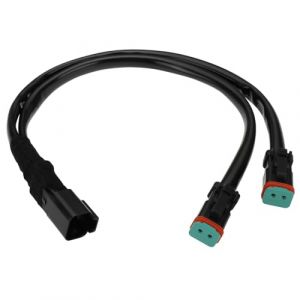 OTOTEC R&eacute;partiteurs de Faisceaux de C&acirc;bles Deutsch DT DTP Connecteurs d'extension de Faisceau de C&acirc;bles pour Lampes &agrave; Double LED Barre Lumineuse LED Lampes de Travail LED Phares Antibrouillard (Flashice, neuf)