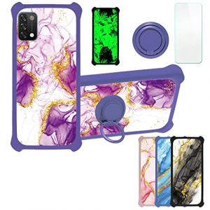 Aroepurt Coque pour UMIDIGI A11 Coque Compatible avec UMIDIGI A11 Coque &Eacute;tui [avec Tremp&eacute; 9H Protection D'&eacute;cran] Case Support de Bague PC + Silicone JSZ-ZDL (Huayijie-eu, neuf)