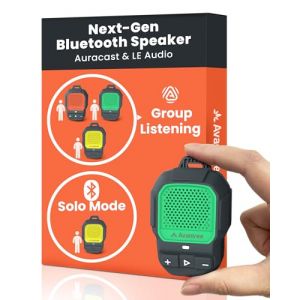 Avantree HomeBuddy &ndash; Mini Haut-Parleur Bluetooth Portable avec Auracast, 15 Heures d&rsquo;autonomie et IP67 &eacute;tanche, Audio Portable Clip-on pour Musique et Appels, pour Usage int&eacute;rieur et ext&eacute;rieur (AvantreeDirect, neuf)