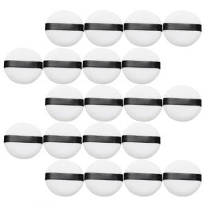 Healvian Houppette &agrave; Maquillage Poudre Visage 20 Pi&egrave;ces Lot Souple pour Fille Accessoires Cosm&eacute;tiques Usage Quotidien Couleur Al&eacute;atoire (Le Sengyu, neuf)