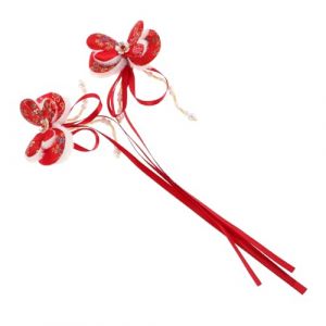 VINTORKY 1paire Pince à Cheveux Forme De Pour Filles Accessoires Décoratifs Pour Nouvel An Chinois Élastique Vintage Et Kawaii Pour Tenues De Festivités (Wesidun, neuf)
