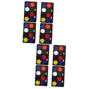 NUOBESTY 2 Ensembles La Peinture Sur Visage Pigment De Maquillage Du Visage Pigment De Maquillage Pour Le Corps Halloween Pigment Soluble Dans L'eau Colorful Plastique 4 Pi&egrave;ces * 2 (Extending in all directions, neuf)