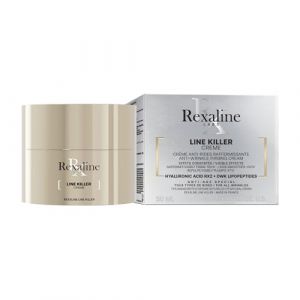 Rexaline LINE KILLER Crème Anti-Rides Raffermissante – Acide Hyaluronique RX2 & Lipopeptides DWK – Lisse, Repulpe & Raffermit – Peaux Matures – 50ml (Swishpop, neuf)