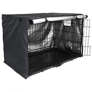 Storaffy Caisse pour Chiens | Housse imperméable pour Cage pour Chien | Caisse Voyage pour Chien en Tissu | Caisse pour Chien Grand Moyen Petit pour chenil (Axisna, neuf)