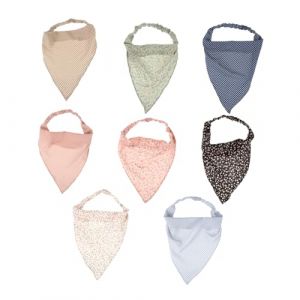 Beatifufu 8 Pièces Bandeau Triangulaire Cheveux Écharpe Cheveux Foulard Bandeau Élastique Foulard Élastique Cheveux Foulard Triangle Cheveux Foulard Triangle Tête Foulard Triangle Foulard (Camprilli, neuf)