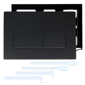 OIXYAZ 1 Pi&egrave;ce Applicable &agrave; Plaque R&eacute;servoir d'eau,Plaque de D&eacute;clenchement,Compatible Plaque de Commande wc Suspendu,Panneau de R&eacute;servoir d'eau Cach&eacute;,Accessoires de Salle de Bain(noir) (Yaanipa OU, neuf)
