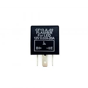 JZK Relais de clignotant à LED, clignotant à 3 broches 12 V, type B.L.E, charge indépendante CF13, relais de clignotant réglable pour voiture, véhicule, moto (Union Max, neuf)
