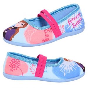 Disney Filles La Reine des neiges 2 Pantoufles Elsa Anna Ballerines Enfants Pantoufles &agrave; Enfiler Chaussures de Maison (Lora Dora, neuf)