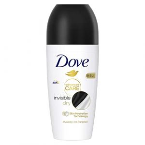 Dove Déodorant roll-on invisible Dry Advanced Care avec protection 72h qui ne laisse pas de traces blanches visibles sur les vêtements, 50 ml (CorpoeCapelli, neuf)