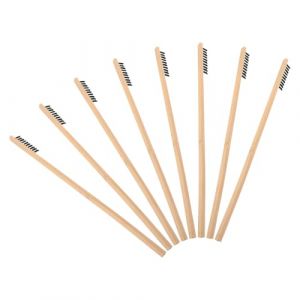 UPKOCH Kit de 8 Brosses de Nettoyage pour Cages &agrave; Oiseaux, Outil de Nettoyage pour Poulailler et Cages &agrave; Petits Animaux, Brosses Fines Noires pour Rainures &Eacute;troites, Entretien (MYUTAN, neuf)