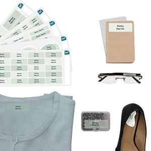 Pack 180 &Eacute;tiquettes EHPAD Personnalis&eacute;es - Marquage Linge V&ecirc;tements et Objets de Seniors - Autocollantes/Thermocollantes - Feuilles (LUDILABEL, neuf)