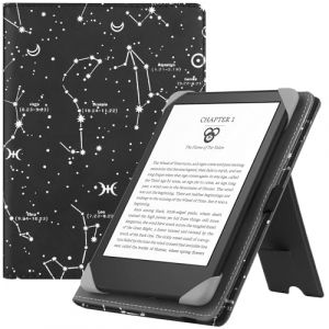 HGWALP Etui Universel pour Tout Le 6" eReaders, Folio Stand Coque Housse avec dragonne Compatible avec Kindle/Kindle Paperwhite/Kobo/Tolino/Pocketook/Sony 6 Pouces E-Book Reader-COS (Aode Nuo EU, neuf)