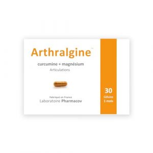 Arthralgine - Articulations Douloureuses - Anti-inflammatoire naturel - Curcumine (curcuma) - Magnésium - - Fabriqué en France - 1 mois - NATURAFRANCE (NaturaFrance, neuf)