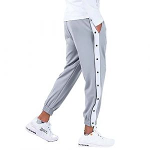 NaLatia Pantalon Surv&ecirc;tement &Agrave; Bouton-Pression Lat&eacute;ral pour Hommes,Pantalon Surv&ecirc;tement Homme avec Boutonni&egrave;re Lat&eacute;rale &Agrave; Ouvrir Sport Loisirs Jogging Bouton pour Homme (GUnakd, neuf)