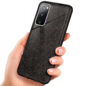 ONEFLOW Coque de protection &agrave; paillettes compatible avec Samsung Galaxy S20 FE/FE 5G, r&eacute;sistante aux chocs, fine coque de protection en silicone avec strass scintillants, noir (hulle24 GmbH &ndash; Sp&eacute;cialiste accessoires, neuf)
