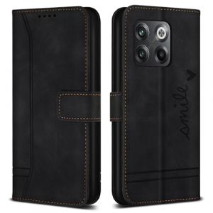 Bravoday Coque pour OnePlus 10T 5G / OnePlus 10T 5G, Etui Cuir avec Magnetique, Flip Pochette Housse pour OnePlus 10T 5G / OnePlus 10T 5G, Noir (Bravoday, neuf)