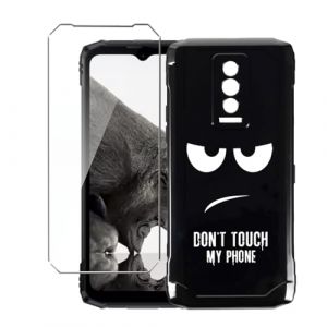 LYZXMY Coque pour DOOGEE Blade 10 Ultra (6.56") Noir Housse + 1 x Verre tremp&eacute; Protection &eacute;cran, Souple Silicone &Eacute;tui Protection Bumper TPU T&eacute;l&eacute;phone Case Cover-DUO5 (SLMY, neuf)
