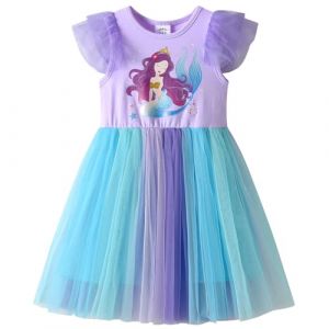 VIKITA Robe Fille Princesse Partie Casual Enfants Tulle Robe d'été sans Manche SH2326 6-7 Ans (VIKITA FACTORY STORE EUROPE, neuf)