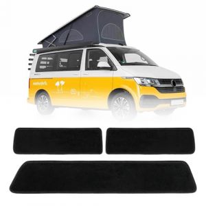 Lot de 3 Tapis de Sol en Moquette Remplacement pour VW T5 T6, Tapis d'entrée de Camping-Car, Durable Paillasson d'entrée, Bande de Seuil, Tapis de Caravane (JinsenTGG, neuf)